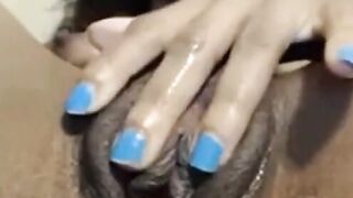 Black Girl Uses Sex Toy on Her Wet Pussy