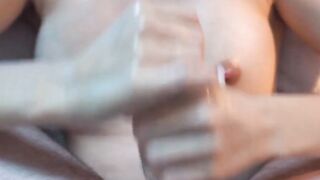 Small-Titted Cutie Gives a Morning Massage and Handjob