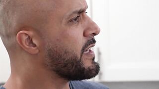 Nia Bleus's mouth loaded with her stepbro's cum