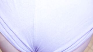 Fucking Stepsister's Tight Shorts - BDSM Creampie in Toilet