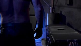 Hard Gay BDSM Bondage Wheel Fuck Play