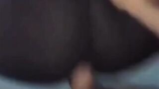 Nerdy Girl Sucks and Fucks in a Car