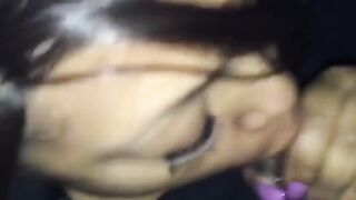 Black Babe Drains Her Friend in Amateur Blowjob Video