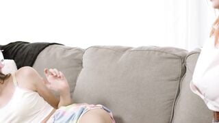 Hot bombshell Taylor Gunner squirting in front of stepdaughter Maya Woulfe