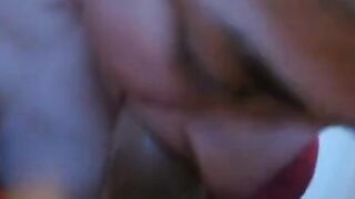 Amateur Babe Sucks a Big Cock