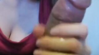 Amateur Babe Sucks a Big Cock