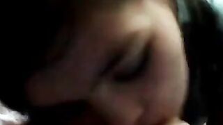 Amateur Blowjob and Facial with a Brunette Asia Girl