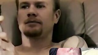 JoeSchmoeXXX.com - Handsome young model shoots hot cum on a towel with satisfaction