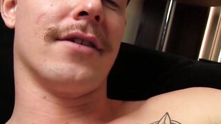 Jed Athens face fucking DILF Christian Mathews balls deep