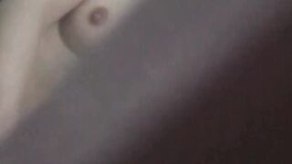 Sweet Oriental babe pussy fingering unaware of spycams presence