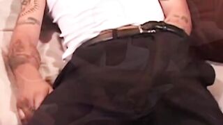 Trey Richards fucks sexy Latino Blake Harris raw until both ejaculates