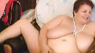 Big-Titted Russian Grandma Natascia Shows Off on Webcam