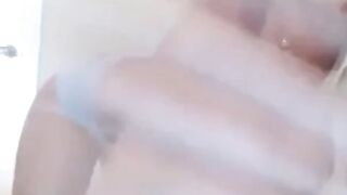 Amazing Big-Titted Babe with a Huge Ass on Webcam