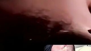 JoeSchmoeXXX.com - Big dude helps twink relax by sucking his thick black cock skillfu