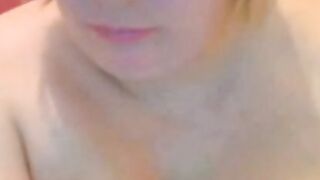 Blonde BBW With Huge Boobs On Webcam