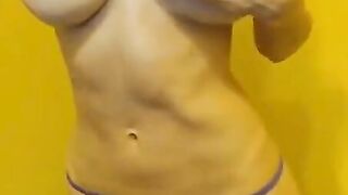 Sexy Hot Babe Teases and Shows Off Her Big Titties