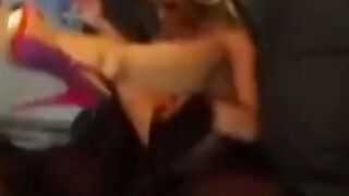 Blonde Milf in Heels Takes BBC Creampie