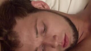 Jeremy James resting ass awakened by Walker James hard boner