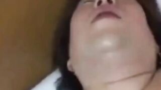 Unattractive Japanese MILF Gives a Blowjob