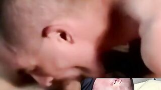 JoeSchmoeXXX.com - Black guy gets dicked down by two inked guys in a threesome with l