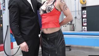 Endy Doll writhes hard as massive throbbing meat tears into her tight vag