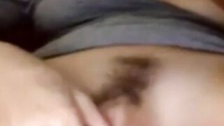 Big Clit Hairy Pussy - Amateur Masturbation Solo