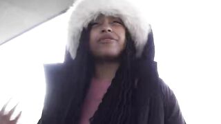 GERMAN SCOUT - No condom Anal Sex at Pick Up Casting for Black Girl Vicky Menage