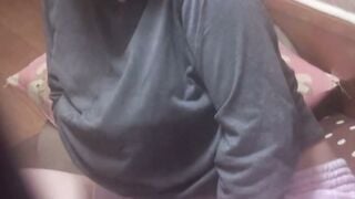 Sexy babe caught in spycam dancing first then pussy poking