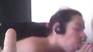 Coppia Italiana: Sesso orale amatoriale in webcam