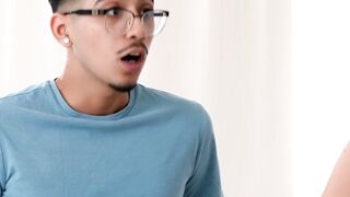 Hung guy pussy licks Desiree Dulces MILF cunt then fucks her hardcore