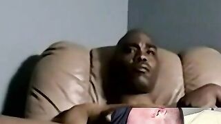 JoeSchmoeXXX.com - Anthony strokes his BBC to straight porn and blows off his loads w