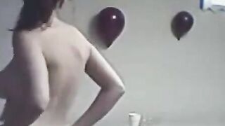 Big-Titted Webcam Striptease