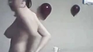 Big-Titted Webcam Striptease