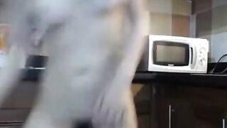 Asian Girl Orgasms with Sex Toy in Kitchen Hoe 2