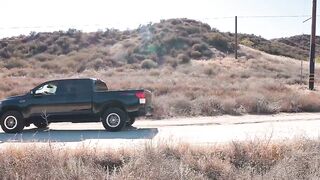 Fucking TS hitchhiker while we stop in the park