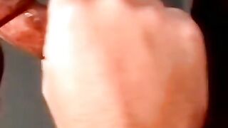 Mature man swallows a youngsterâs raw load with delight