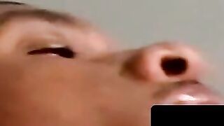 Mature man swallows a youngsterâs raw load with delight
