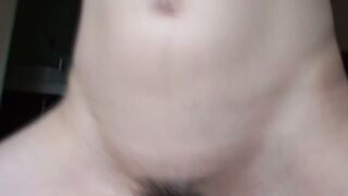 Asian beauty rubbing her sensitive slit against my dick