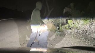 Pulled Over to Fuck Blonde Babe on the Roadside