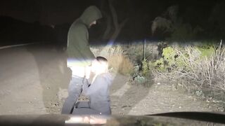 Pulled Over to Fuck Blonde Babe on the Roadside