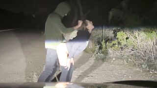 Pulled Over to Fuck Blonde Babe on the Roadside
