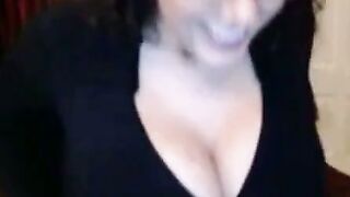 Big-Titted BBW's Webcam Solo Show with Dildo
