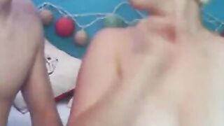 Big-Titted Blonde Amateur Couple's Webcam Fun