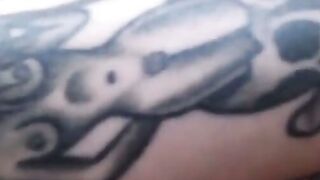Hairy Tattooed Amateur Reaches Orgasm with Sex Toy