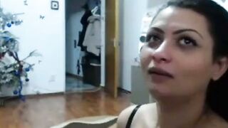 Webcam Girl Gives a Slow and Sensual Blowjob to Flaccid Penis