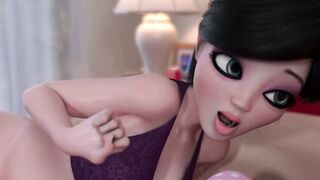 Movie Night ⋄ FUTA Mother Milks Her Daughter’s Tiny Cock With Desperate Oral Skills