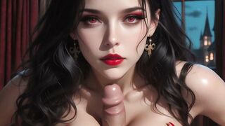 Wild Fangs & Wilder Facial: Vampire Girl Wrecked by Throbbing 3D Cock ◇ HQ Animation