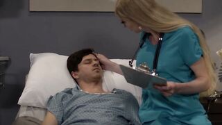 Giving my patient a blowjob medicine to feel better