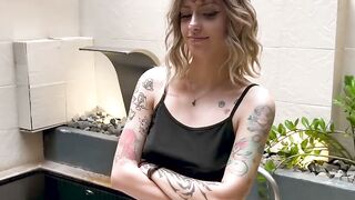 Blown by busty Latina roomie after her Yoga session by the pool