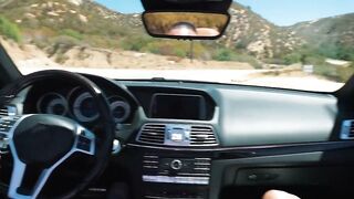 Stopping for a minute to fuck this hot TS hitchhiker
